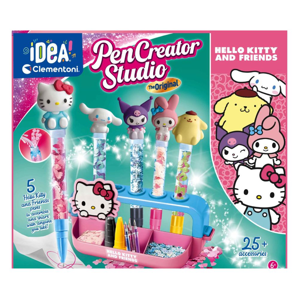 Комплект за създаване на 5 химикала, Clementoni Idea, Hello Kitty, 25 аксесоара