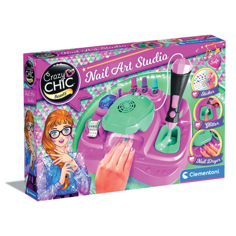 Комплект за маникюр, Clementoni, Crazy Chic, Nail Art Studio