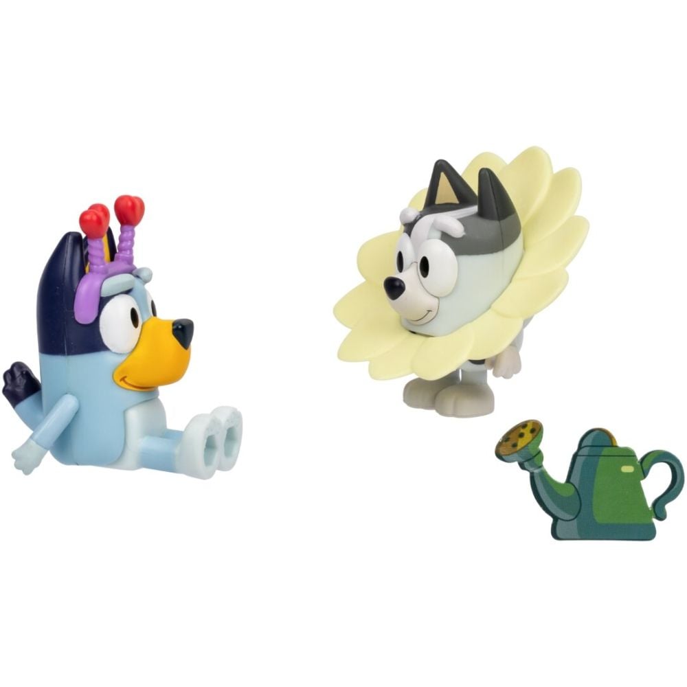 Комплект за игра с 2 фигурки, Bluey, Spring Time, Bluey и Muffin
