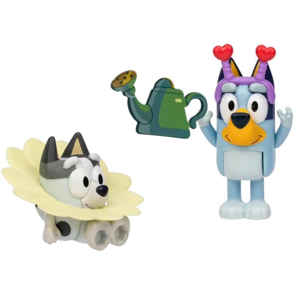 Комплект за игра с 2 фигурки, Bluey, Spring Time, Bluey и Muffin