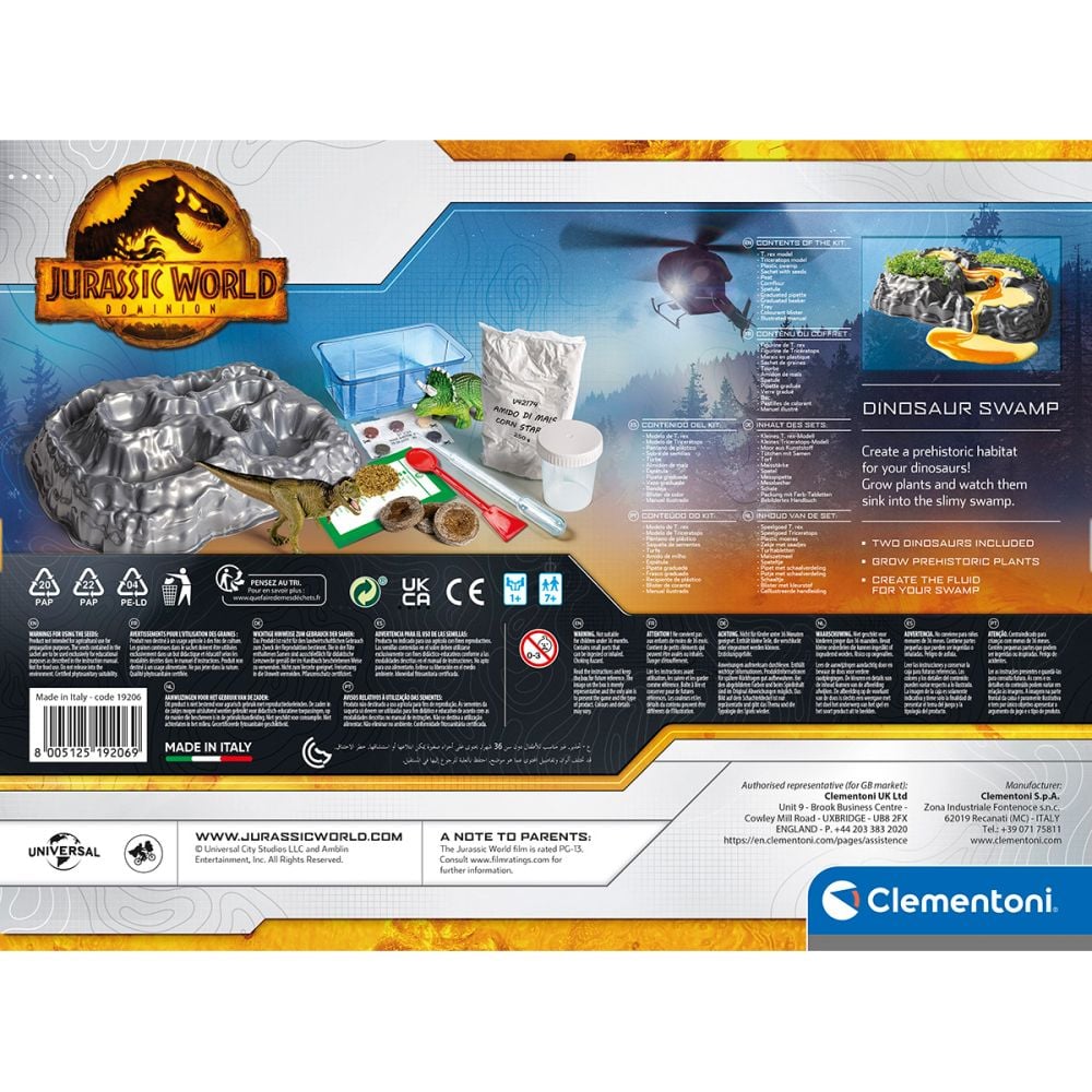 Археологически комплект за игра, Clementoni, Dinosaur Swamp
