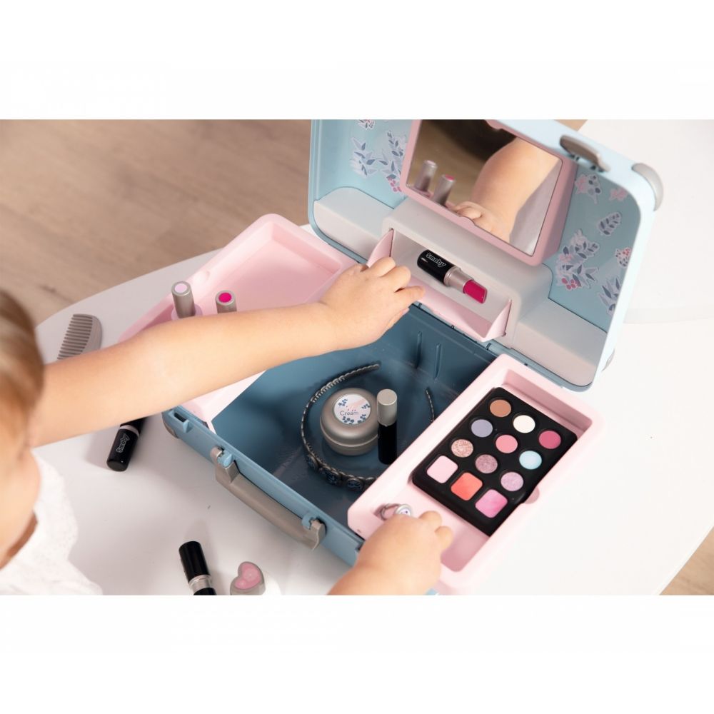 Комплект чанти с аксесоари за красота, Smoby, My Beauty Vanity, 13 аксесоара