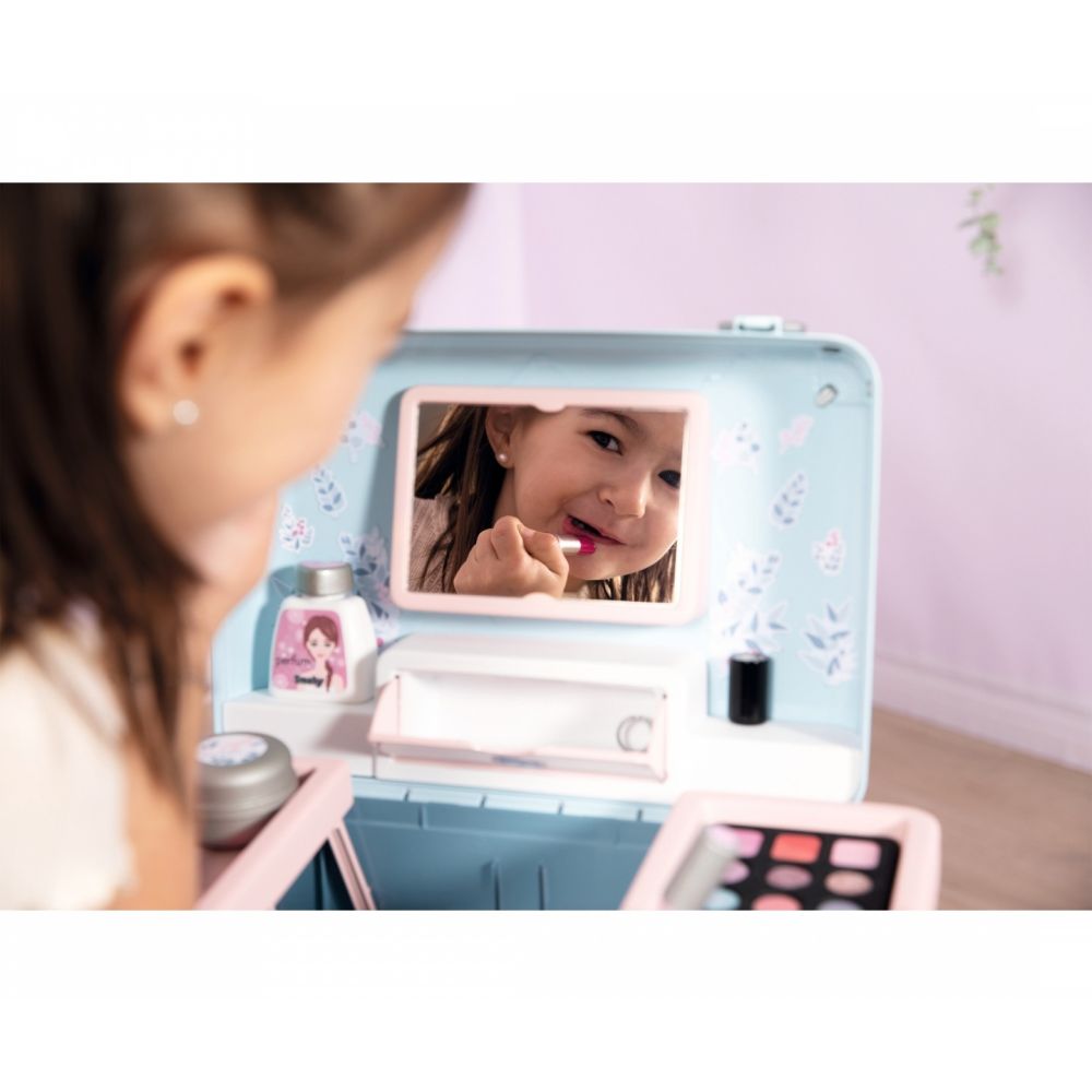 Комплект чанти с аксесоари за красота, Smoby, My Beauty Vanity, 13 аксесоара