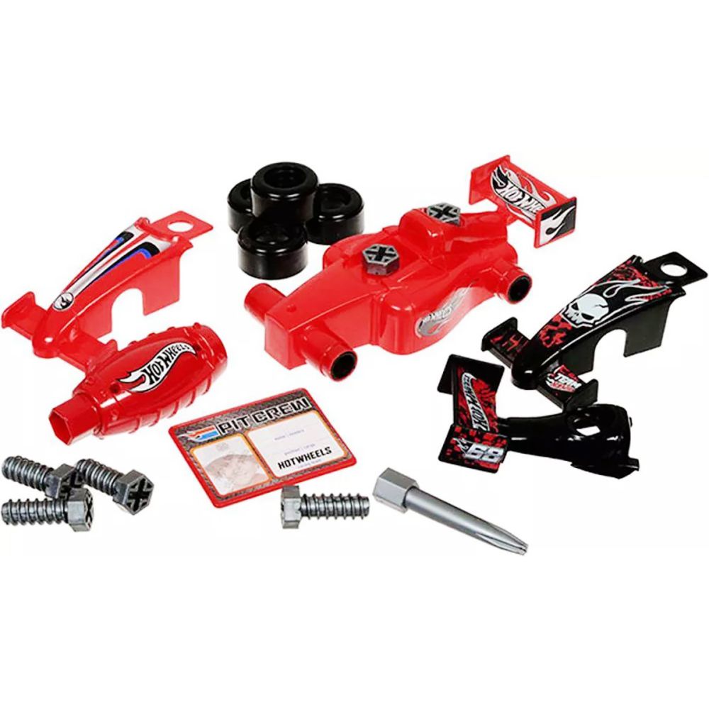 Комплект за сглобяване на количка, Racing Box, Hot Wheels, 18 части, HW223