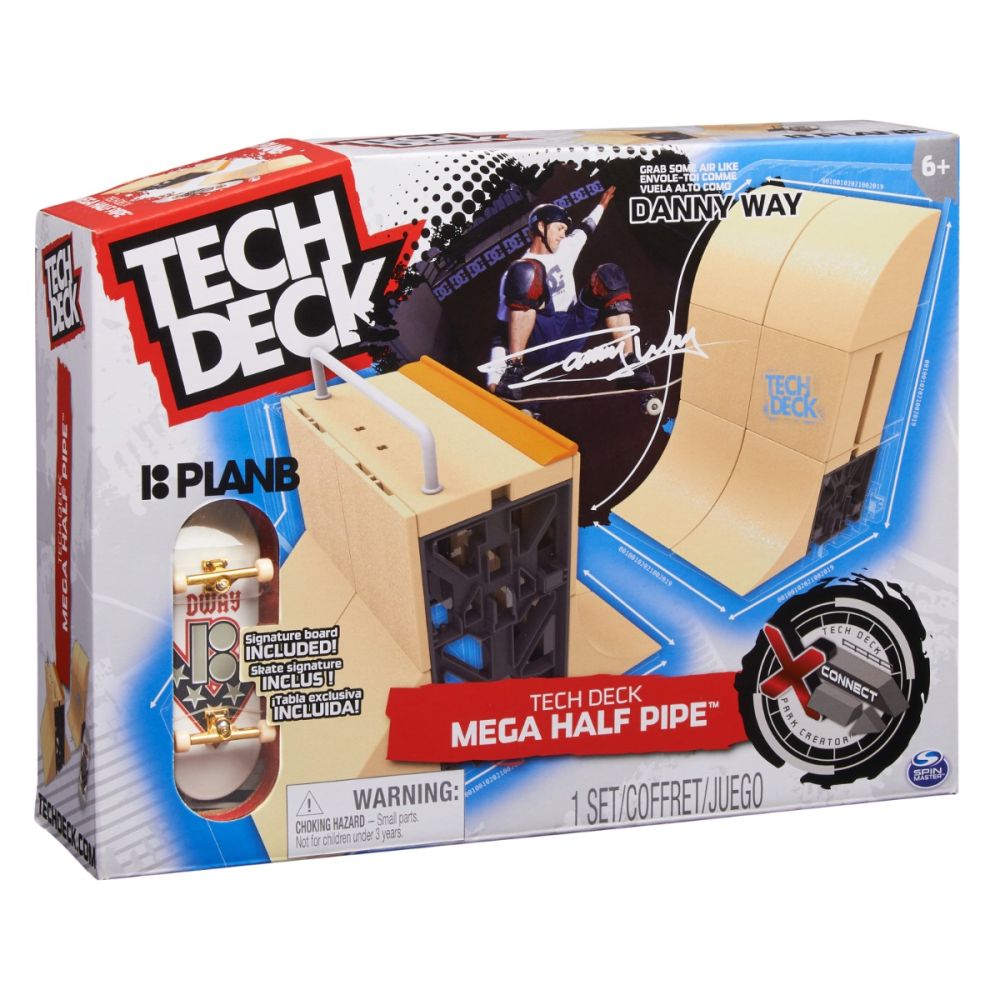 Комплект мини скейтборд с 2 рампи, Tech Deck, Mega Danny Way, 20137034