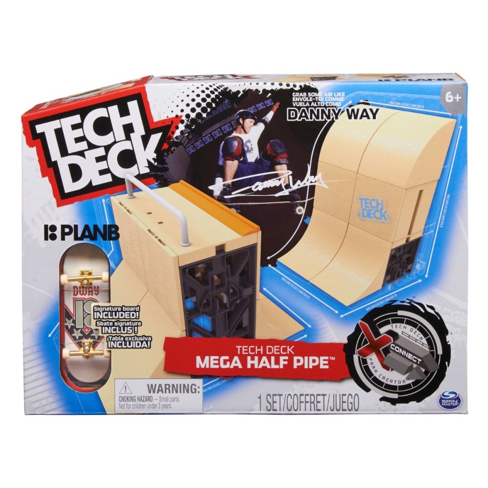 Комплект мини скейтборд с 2 рампи, Tech Deck, Mega Danny Way, 20137034