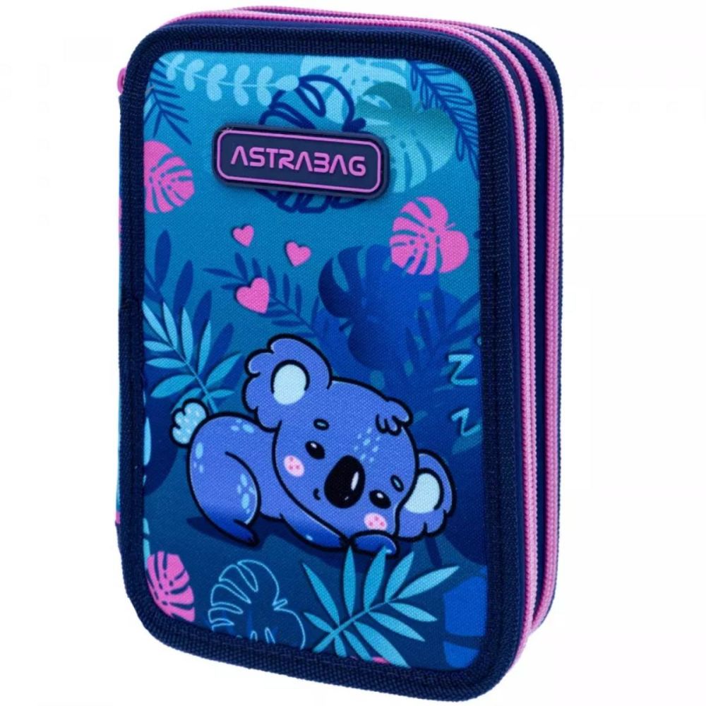 Оборудван моливник с 3 отделения, AstraBag, Коала