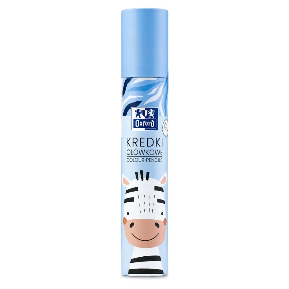 Комплект 12 цветни молива с кръгла форма, Herlitz, Oxford Kids