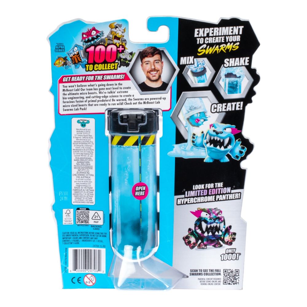 Комплект мистериозни експерименти, MrBeast Lab Swarms, 5 фигурки