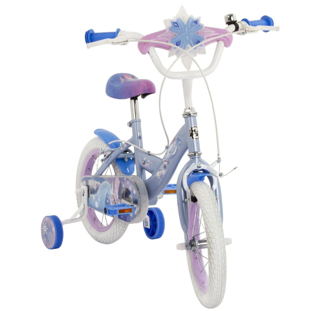 Велосипед с помощни колела, Huffy, Disney Frozen, 14 инча, Син
