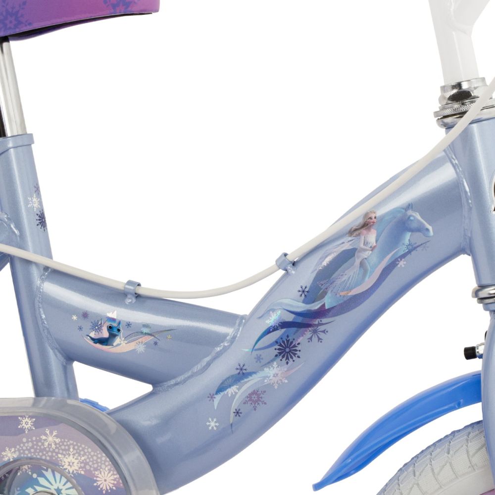 Велосипед с помощни колела, Huffy, Disney Frozen, 14 инча, Син