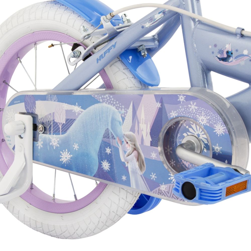 Велосипед с помощни колела, Huffy, Disney Frozen, 14 инча, Син