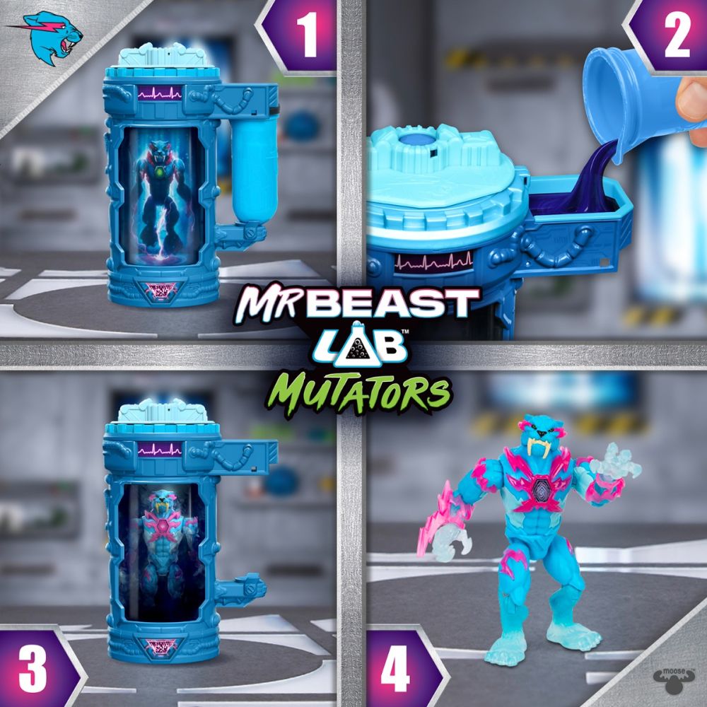 Създай своя собствена фигурка, Mr Beast Lab, Mutators Lightning Panther, S2