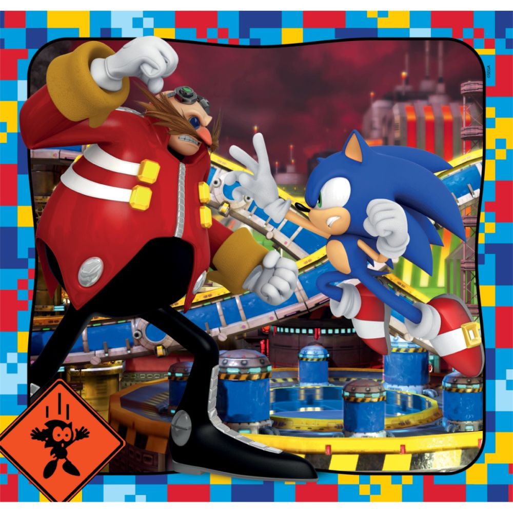 Пъзел Clementoni, Sonic the Hedgehog, 3 x 48 части