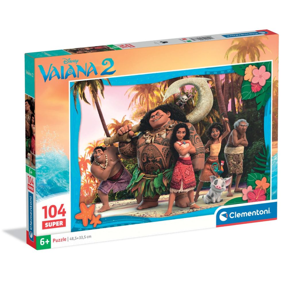 Пъзел Clementoni, Disney Vaiana 2, 104 части Супер
