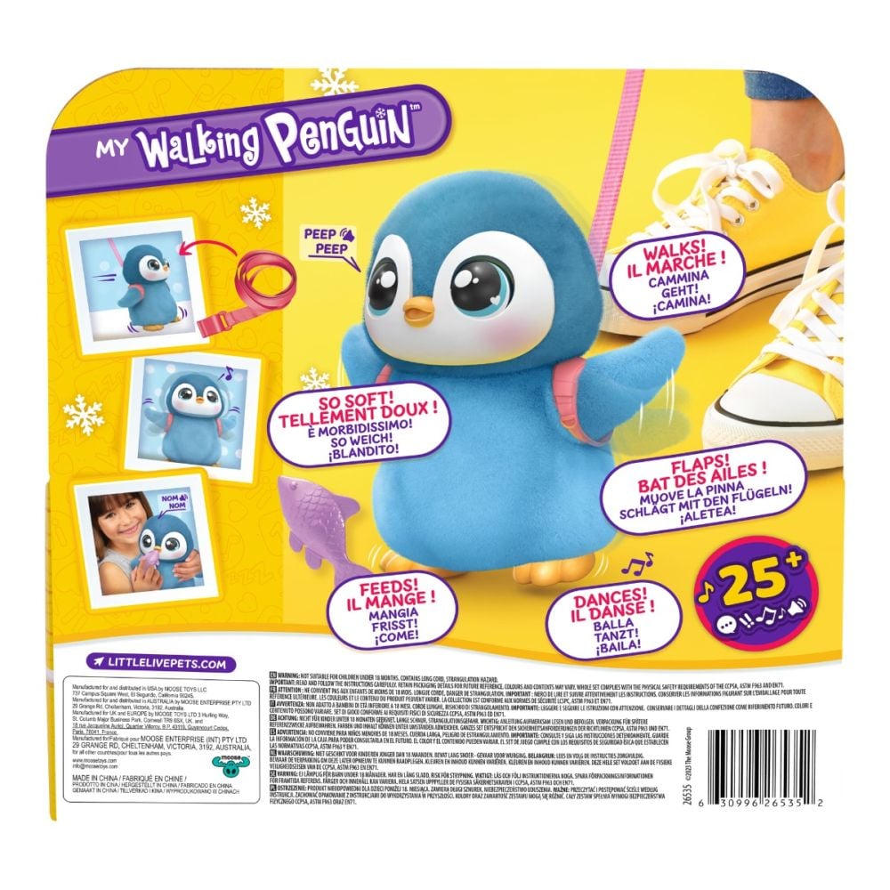 Интерактивна плюшена играчка, Little Live Pets, Penguin, Waddles