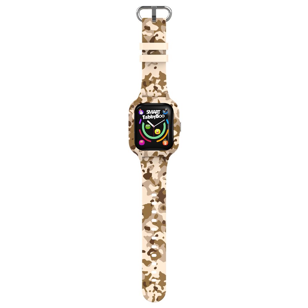 Часовник smartwatch, Tabby Boo, 4G, GPS, Екран 1.4 инча, Camouflage Brown