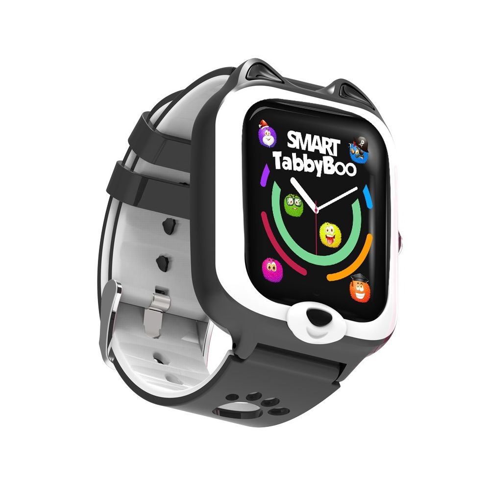 Часовник smartwatch, Tabby Boo, 4G, GPS, Екран 1.4 инча, Kitty Black