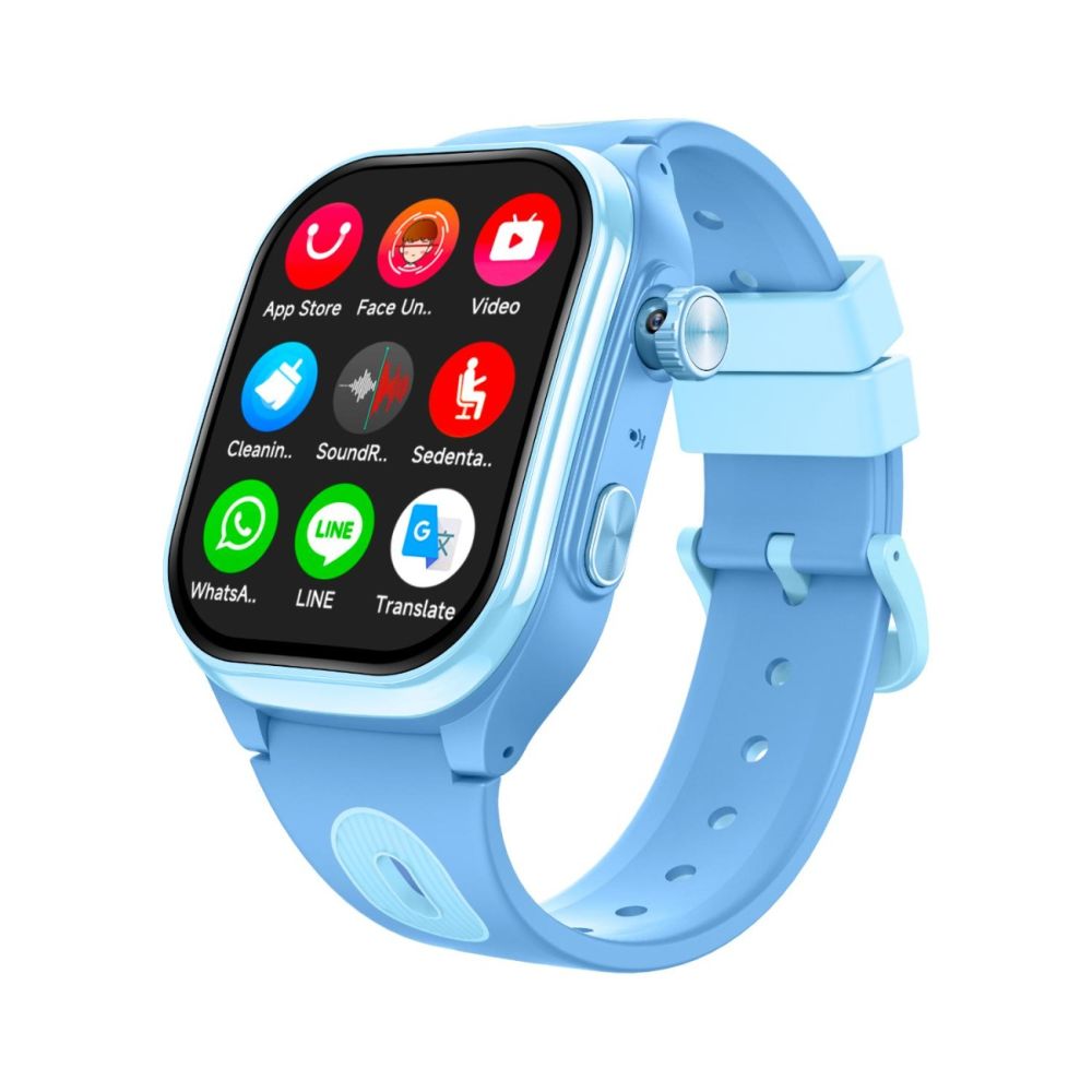 Часовник smartwatch, Tabby Boo, Smartwatch Vision, 4G, GPS, Екран HD Curbat 2 инча, Blue