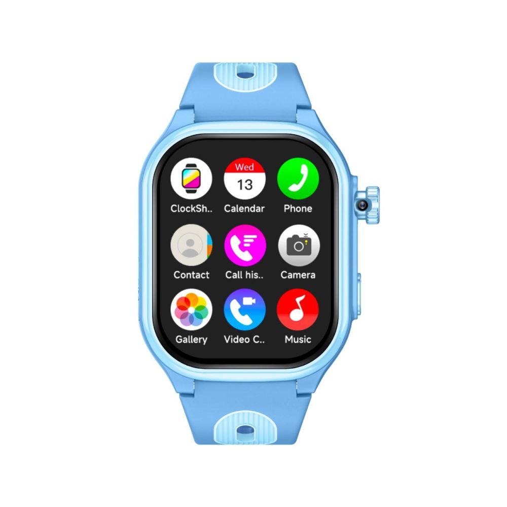 Часовник smartwatch, Tabby Boo, Smartwatch Vision, 4G, GPS, Екран HD Curbat 2 инча, Blue