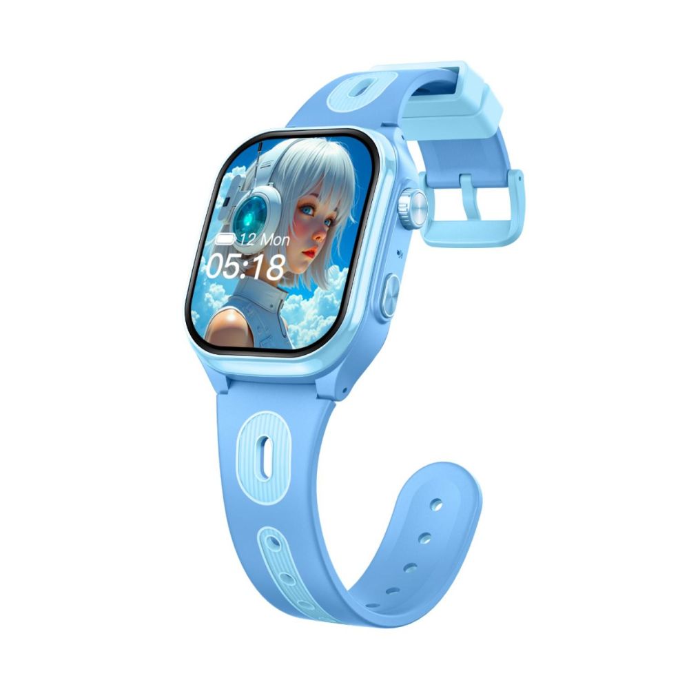 Часовник smartwatch, Tabby Boo, Smartwatch Vision, 4G, GPS, Екран HD Curbat 2 инча, Blue