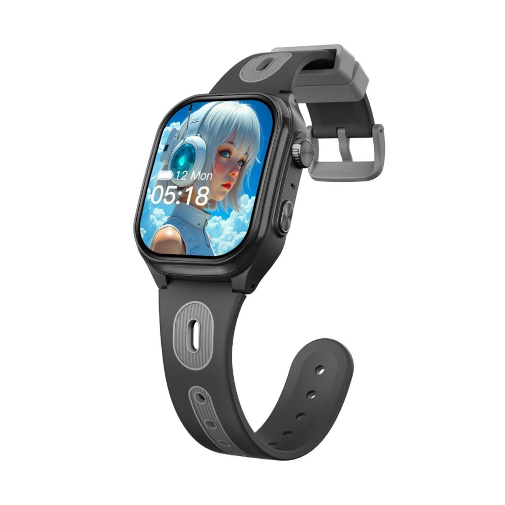 Часовник smartwatch, Tabby Boo, Smartwatch Vision, 4G, GPS, Екран HD Curbat 2 инча, Black