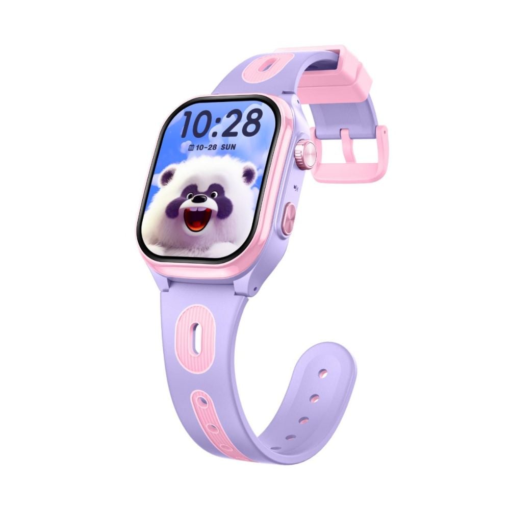 Часовник smartwatch, Tabby Boo, Smartwatch Vision, 4G, GPS, Екран HD Curbat 2 инча, Purple