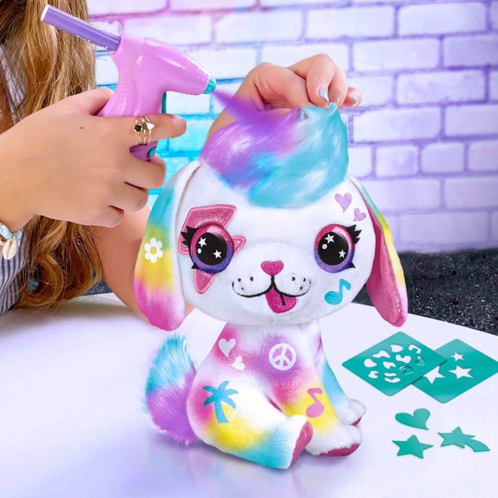 Плюшена играчка за оцветяване, Airbrush Plush, Puppy