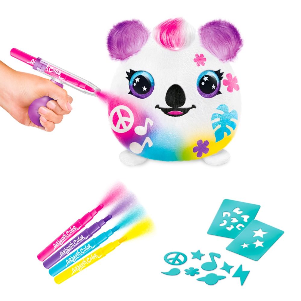 Плюшена играчка за оцветяване, Airbrush Plush, Squishy Plush, Коала