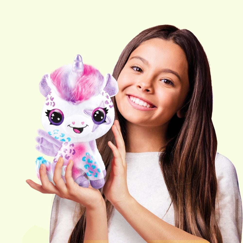 Плюшена играчка за оцветяване, Airbrush Plush, Glow in the dark, Magic Unicorn