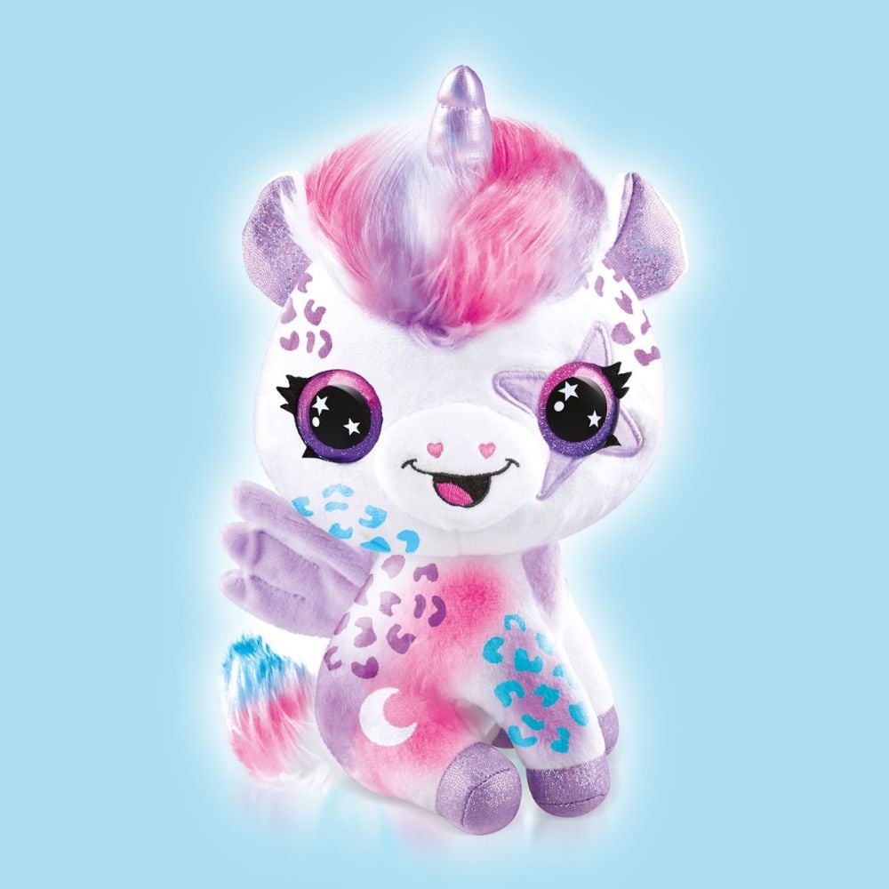 Плюшена играчка за оцветяване, Airbrush Plush, Glow in the dark, Magic Unicorn