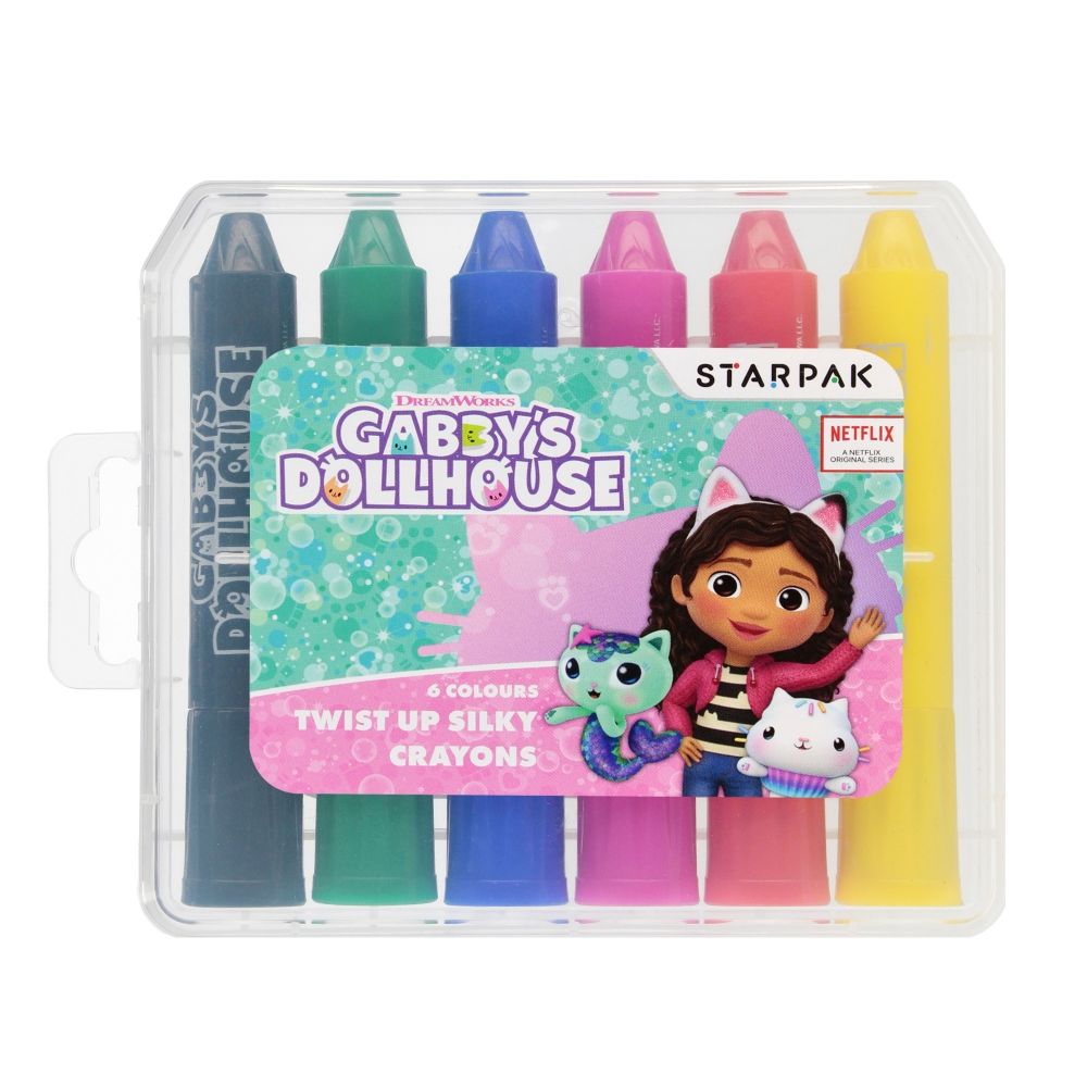 Цветни восъчни моливи, Starpak, Gabbys Dollhouse, 6 броя