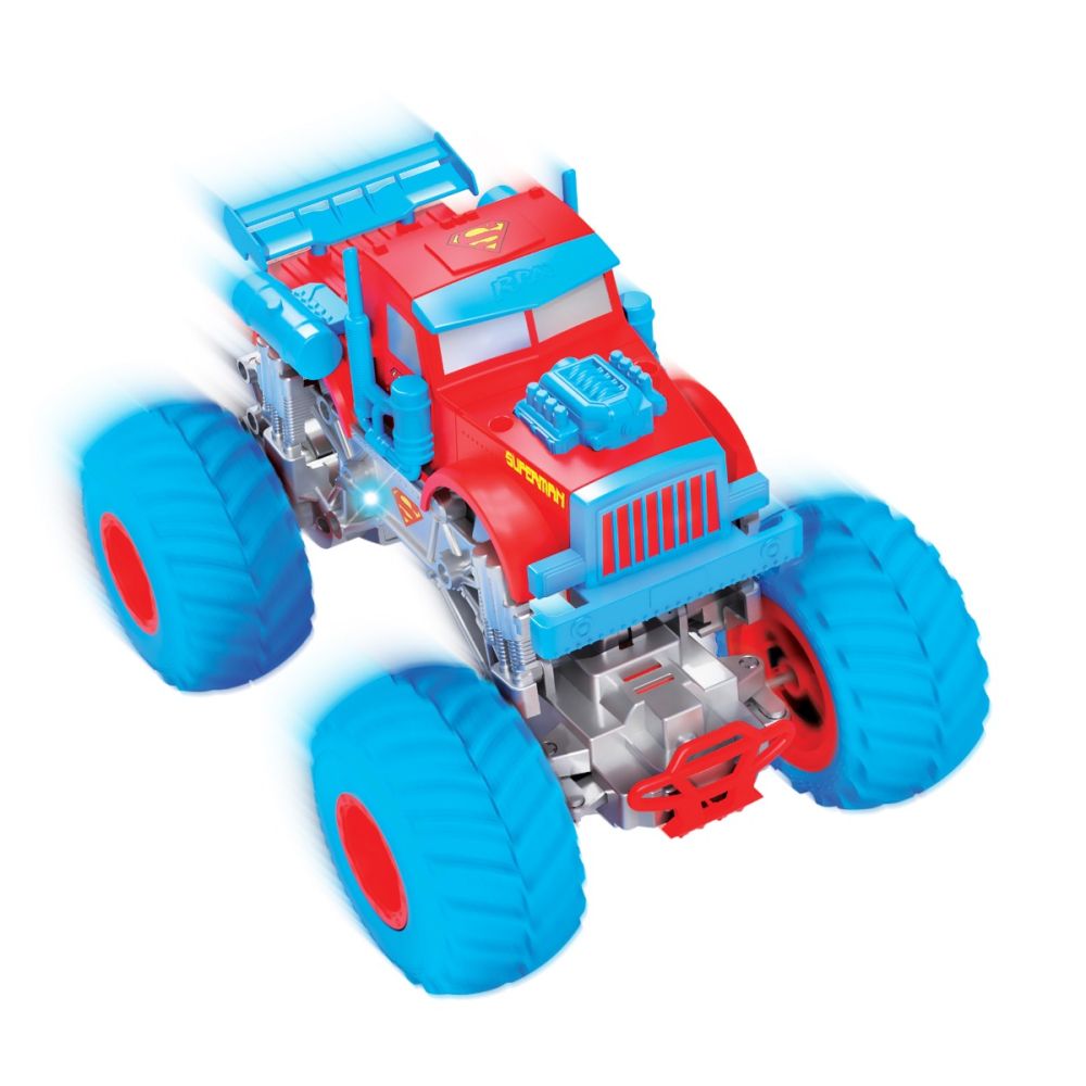 Кола с дистанционно, DC Superman, Monster Truck, 1:18