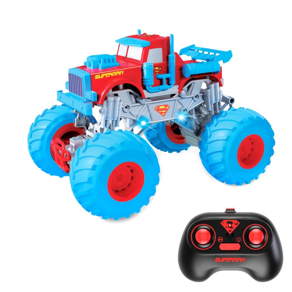 Кола с дистанционно, DC Superman, Monster Truck, 1:18