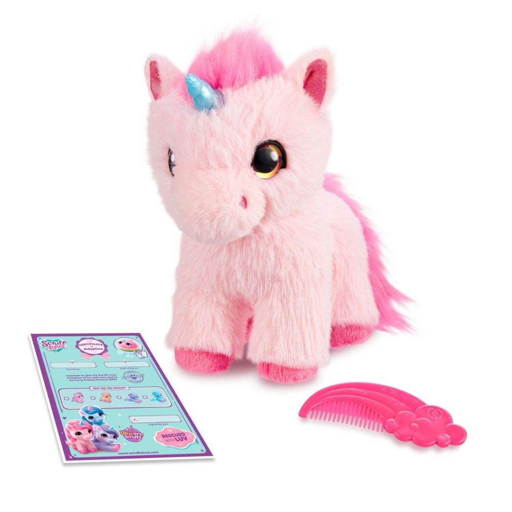 Комплект за игра с 2 плюшени играчки изненада, Scruff A Luvs, Unicorn, S3