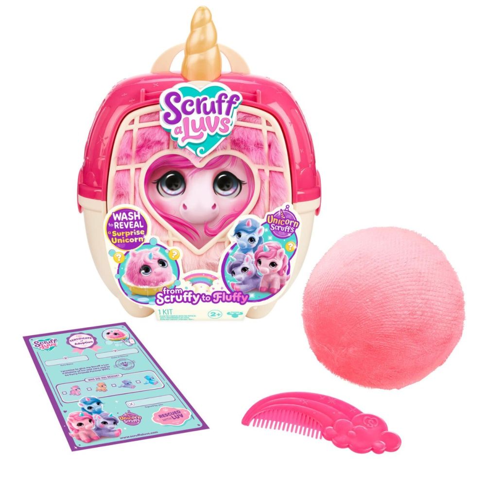 Комплект за игра с 2 плюшени играчки изненада, Scruff A Luvs, Unicorn, S3