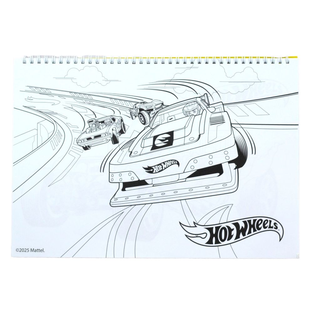 Скицник за рисуване със стикери, Hot Wheels, Challenge Accepted, 40 листа
