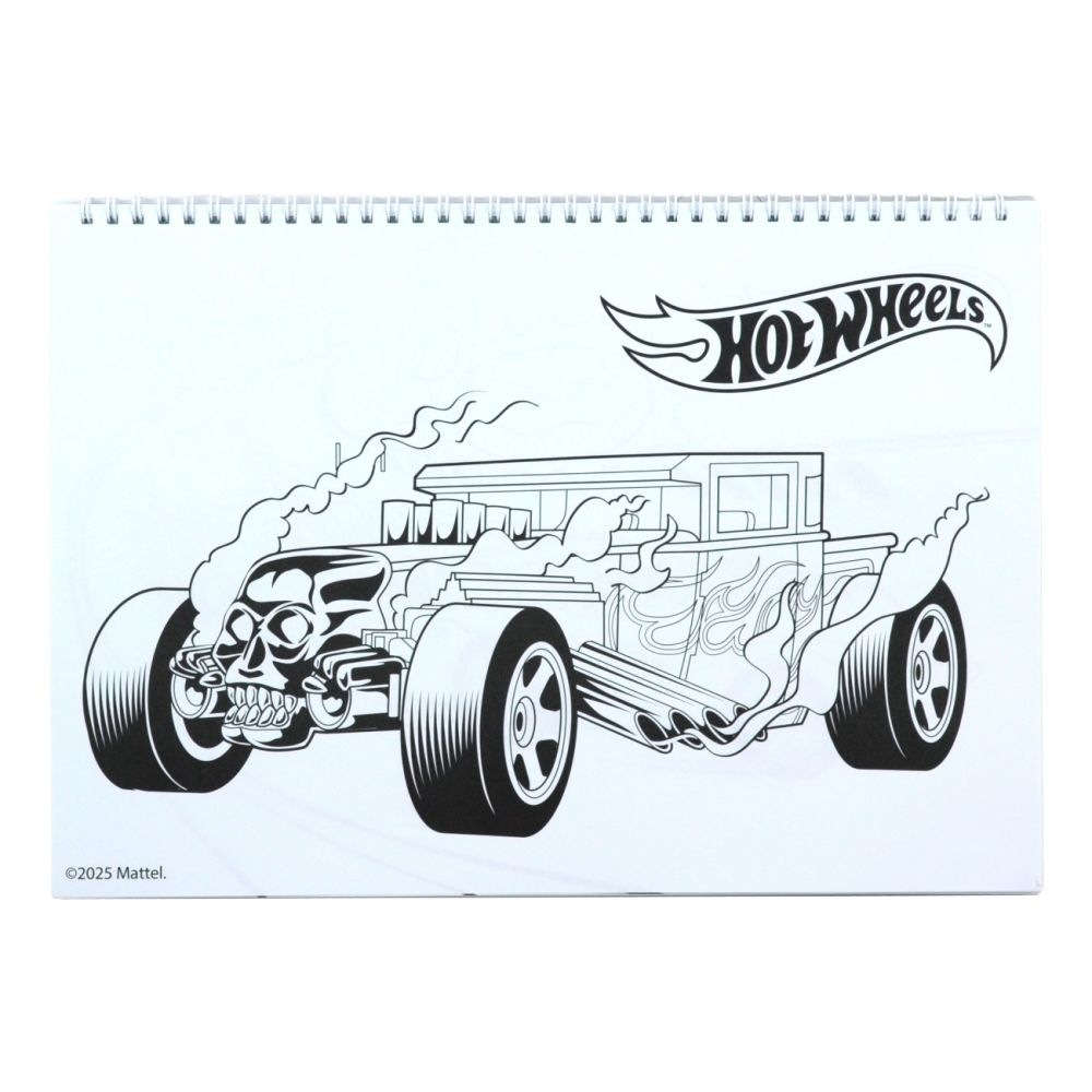 Скицник за рисуване със стикери, Hot Wheels, Challenge Accepted, 40 листа