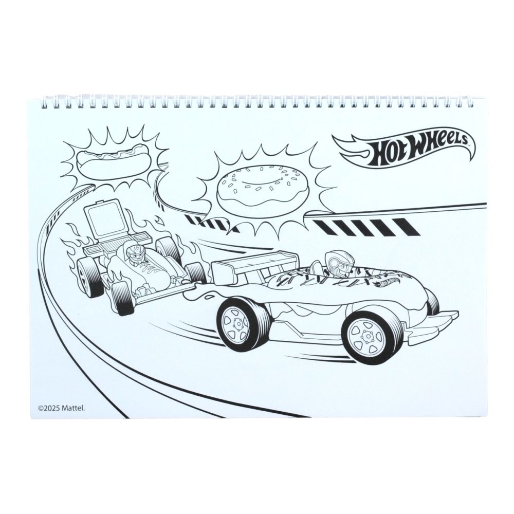 Скицник за рисуване със стикери, Hot Wheels, Challenge Accepted, 40 листа