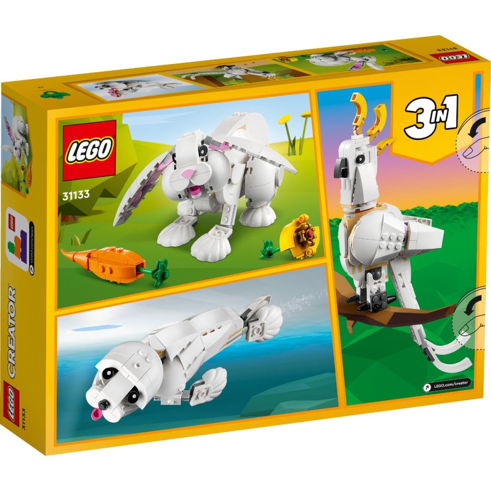 LEGO® Creator - 3 in 1 - Бял заек (31133)