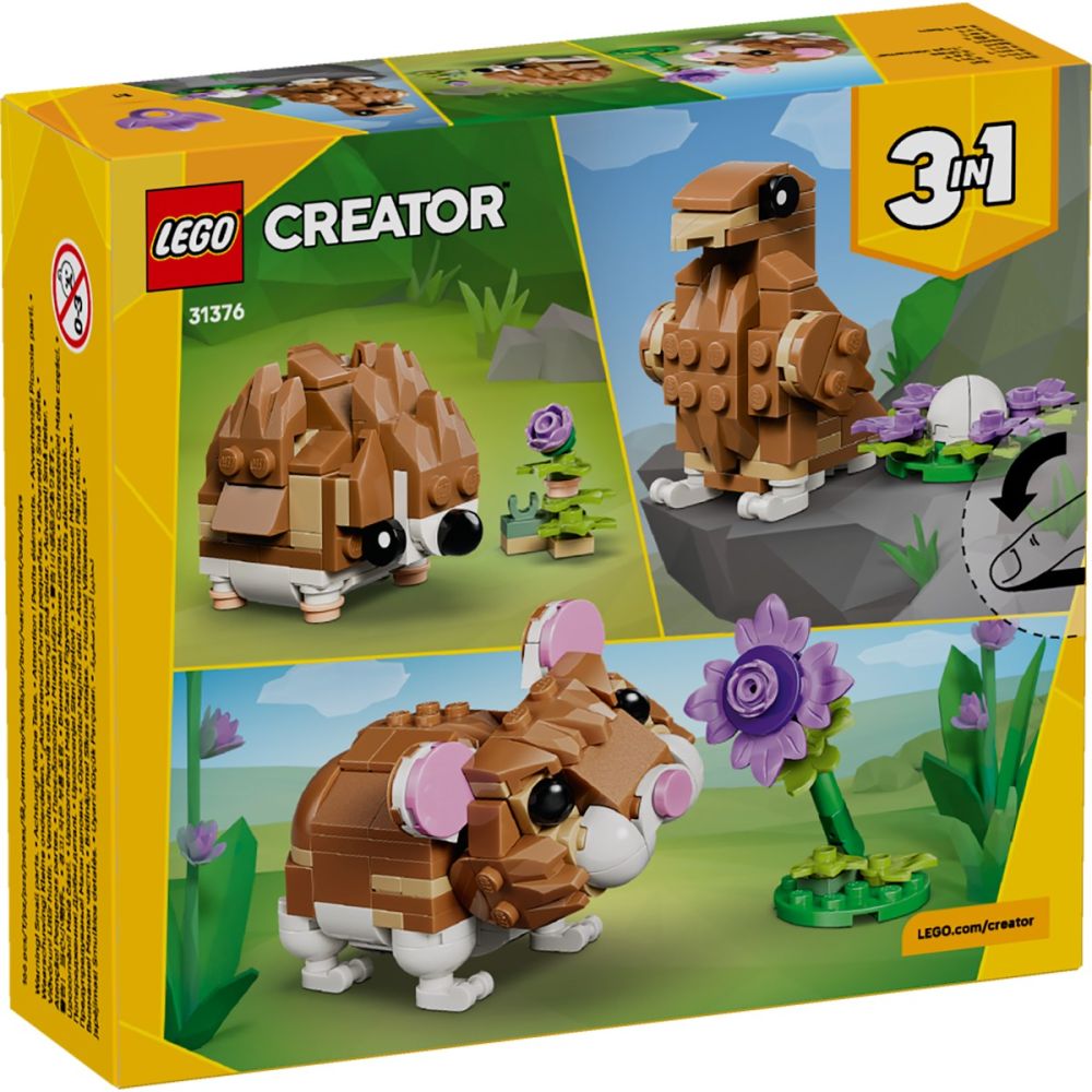 LEGO® Creator - Сладък хамстер с цвете (31376)