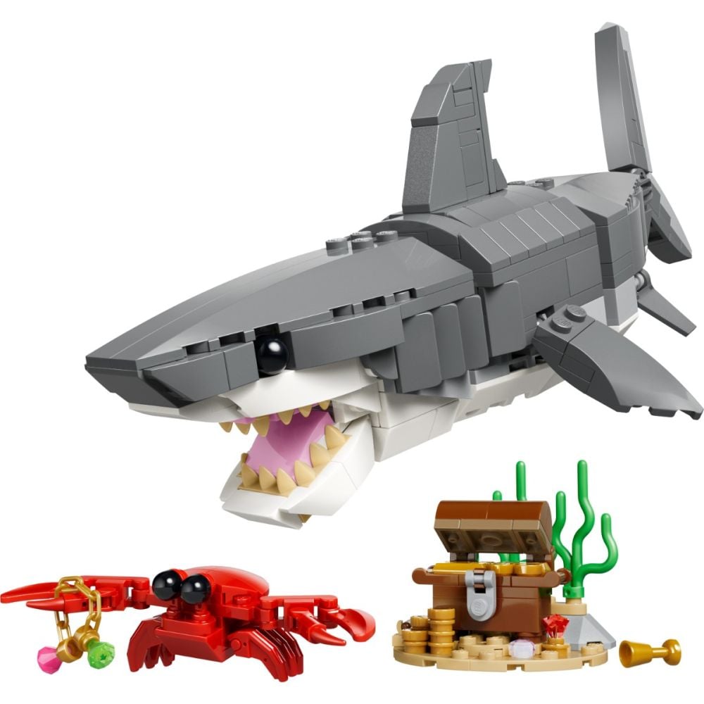 LEGO® Creator - Свирепа акула със сандък със съкровище (31381)