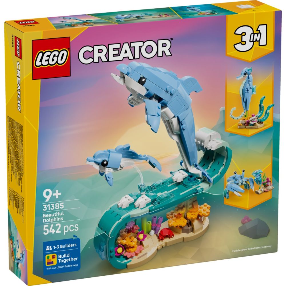 LEGO® Creator - Морски животни: красиви делфини (31385)