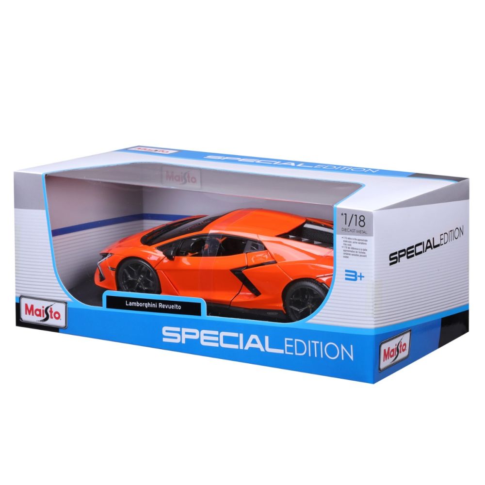 Метална количка, Maisto, Lamborghini Revuelto, 1:18, Оранжева
