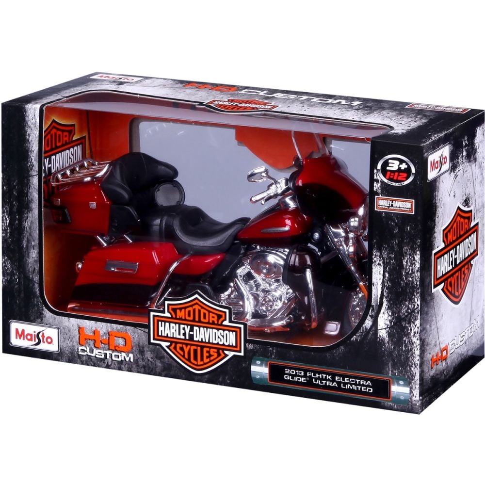 Метален мотоциклет, Maisto, Harley-Davidson, 2013 FLHTK Electra Glide Ultra Limited, 1:12
