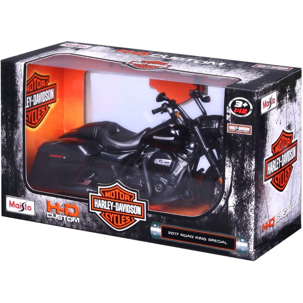 Метален мотоциклет, Maisto, Harley-Davidson, 2017 Road King Special, 1:12