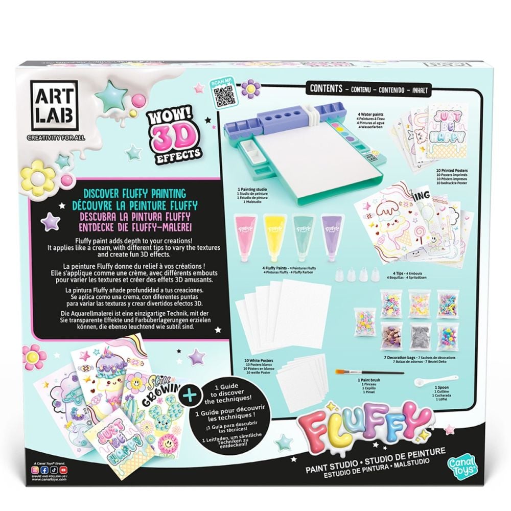 Креативен комплект за рисуване, Art Lab, Fluffy Paint Studio