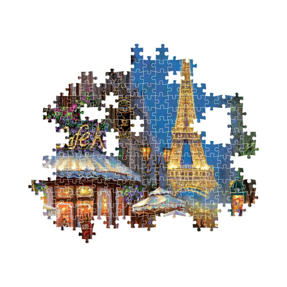Пъзел Clementoni, Night at the Eiffel Cafe, 500 части