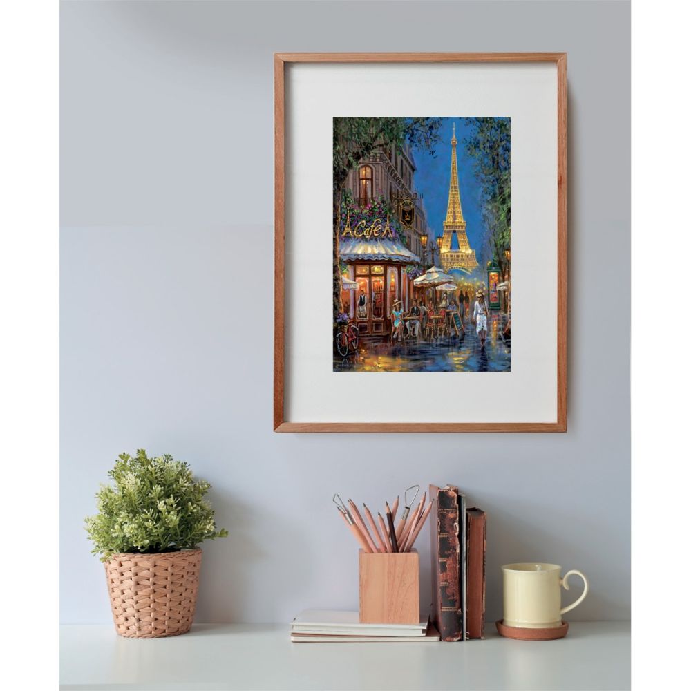 Пъзел Clementoni, Night at the Eiffel Cafe, 500 части