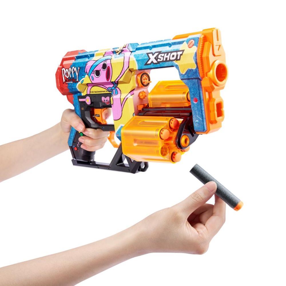 Бластер X-Shot, Excel Skins Dread, Kissy, 12 снаряда